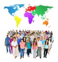 Crowd Community Diversity People Global Communication Concept Royalty Free Stock Photo