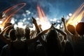 Crowd at a concert Royalty Free Stock Photo