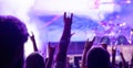 crowd at concert - summer music festival Royalty Free Stock Photo