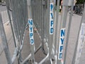 Crowd Control Barriers, NYPD Barricades, NYC, NY, USA