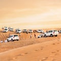 Crowd in the desert.