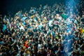 Crowd at the discotheque Royalty Free Stock Photo