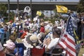 Crowd at a Doctor's Tea Party Rally Royalty Free Stock Photo