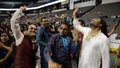 Crowd enjoying the singing of gujarat garba king, atul purohit in chicago