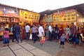 Crowd enjoying street food in Mumbai