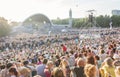 Crowd at Estonian National Song Festival in Tallin Royalty Free Stock Photo