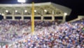 Crowd of fans on baseball stadium Royalty Free Stock Photo