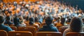 A Crowd Fills A Conference Hall, Engrossed In A Lecture Or Seminar