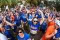 Crowd Of Florida Fans Cheer At 2019 College Gameday Event Royalty Free Stock Photo