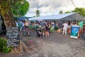 People at Muri Night Market, Rarotonga, Cook Islands