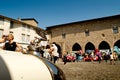 Paddock at Colle Aperto during Bergamo Historic Grand Prix 2017 Royalty Free Stock Photo