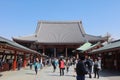 Crowd of Hatsumode at Senso-ji Temple Royalty Free Stock Photo