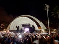 Crowd holds Cellphones in the air as Kapena plays on stage