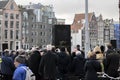 Crowd At The Joods Verzetsmonument Monument At Amsterdam The Netherlands 2020