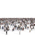 Crowd. A large group of people Royalty Free Stock Photo