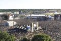 Crowd of metalheads in Hellfest festival, Clisson, France