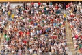 Crowd at Miami Homestead motor speedway standing for The Star-Spangled Banner Royalty Free Stock Photo