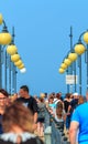 Crowd on Miedzyzdroje Pier-Poland Royalty Free Stock Photo