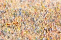 Crowd of miniature people. Close up image. A lot of people Royalty Free Stock Photo