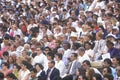 Crowd of multi-cultural people at Rose-Bowl