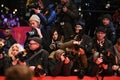 Crowd of paparazzi waiting for celebrities at Berlinale