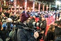 Crowd of paparazzi waiting for celebrities at Berlinale