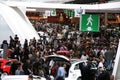 The crowd during the Paris Motor Show 2008