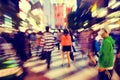 Crowd Pedestrian Walking Japan Concept