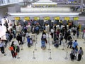 Crowd of people at airport