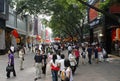 A crowd of people on the Beijing Lu, Guangzhou