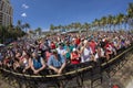 Crowd of people enjoying a rock concert