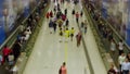 Crowd of People in Hong Kong Subway. Fast Motion