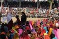 Crowd of people at Pushkar fair Royalty Free Stock Photo