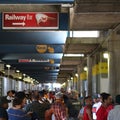 Crowd of people at rugby stadium Capetown