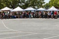 Crowd Of People Shop For Antiques At Braselton Antique Festival Royalty Free Stock Photo