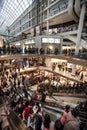 Crowd people. Shopping center in Toronto, Canada. Royalty Free Stock Photo