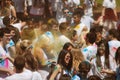 A crowd of people Spring Festival