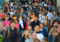 Crowd of people on the street. Royalty Free Stock Photo