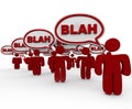 Crowd of People Talking - Blah Royalty Free Stock Photo