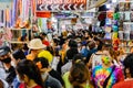 Crowd of people walking scramble in Sampeng market without paying attention to social distancing guidance from the government. 30 Royalty Free Stock Photo