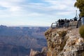 Crowd Of Photographers Gathers For Sunset At Lipan Point Royalty Free Stock Photo