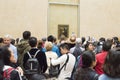 Crowd photographing Mona Lisa