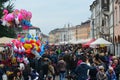 11/11/2018,the crowd in Piazza dei Martiri in Belluno, Italy for the traditional feast of San martino, patron saint of the city