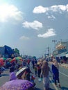 Crowd of residents nganjuk