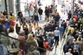 Crowd in shopping center