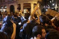 Demonstrators for freedom in barcelona