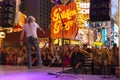 A crowd sings along with a band in Las Vegas, June 21, 2013. Royalty Free Stock Photo