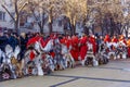 A crowd at the Surva International Festival of Masquerade Game