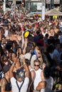 The crowd at the Toronto Gay Pride festival