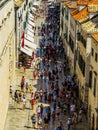 Tourists in Dubrovnik, Croatia Royalty Free Stock Photo